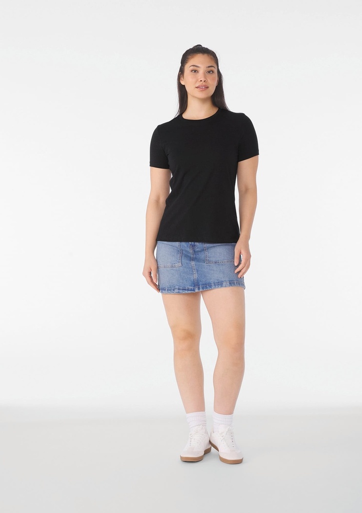 [BE6400CVC-BlackHeather-S] BE6400CVC - T-shirt col rond femme Heather - BlackHeather (S)