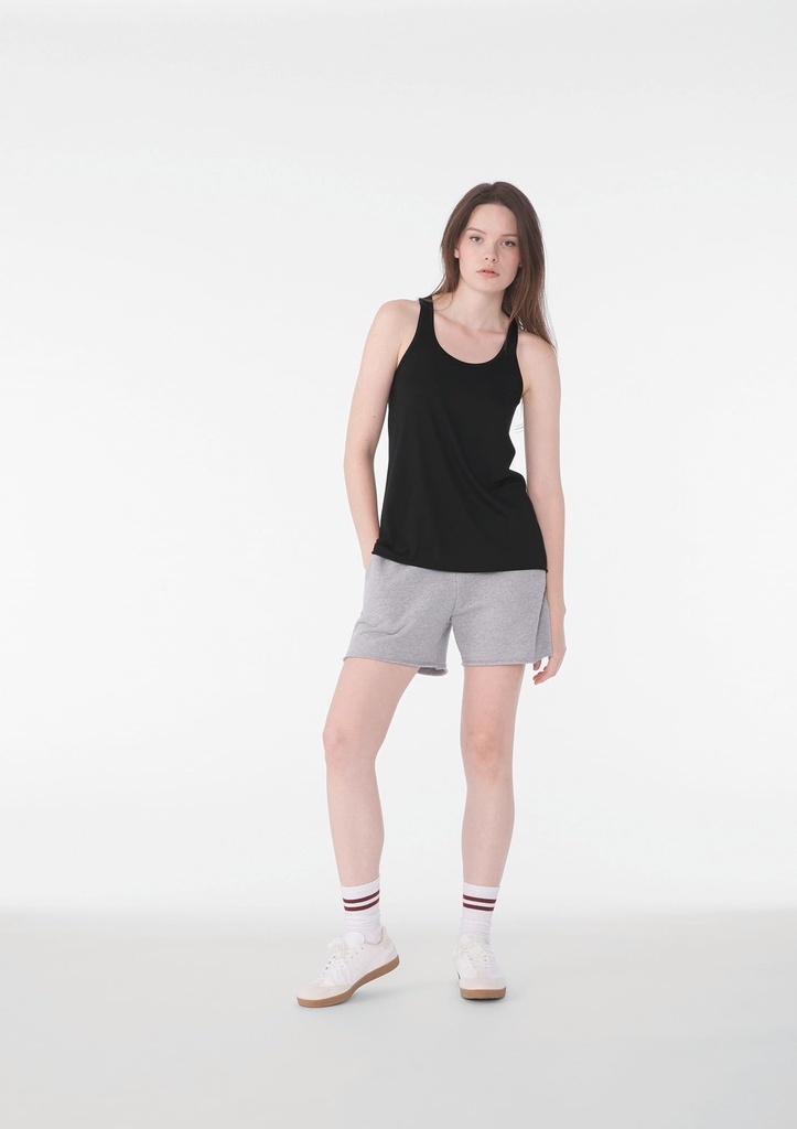 [BE8800-DarkGreyHeather-S] BE8800 - Débardeur Flowy dos nageur - DarkGreyHeather (S)