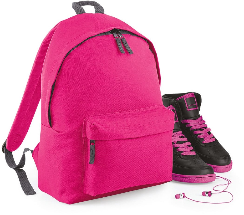 [BG125J-Fuchsia_GraphiteGrey-OneSize] BG125J - Sac à dos Fashion Enfant - Fuchsia_GraphiteGrey