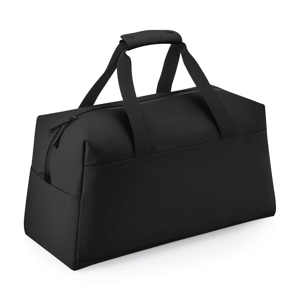 [BG338-Black-OneSize] BG338 - Sac de voyage en polyuréthane mat - Black