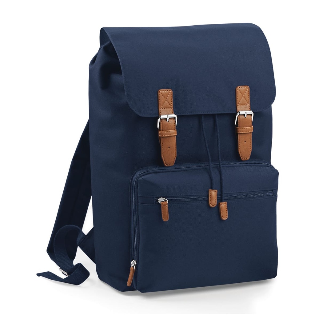 [BG613-Black_Black-OneSize] BG613 - Sac à dos Vintage ordinateur portable - Black_Black