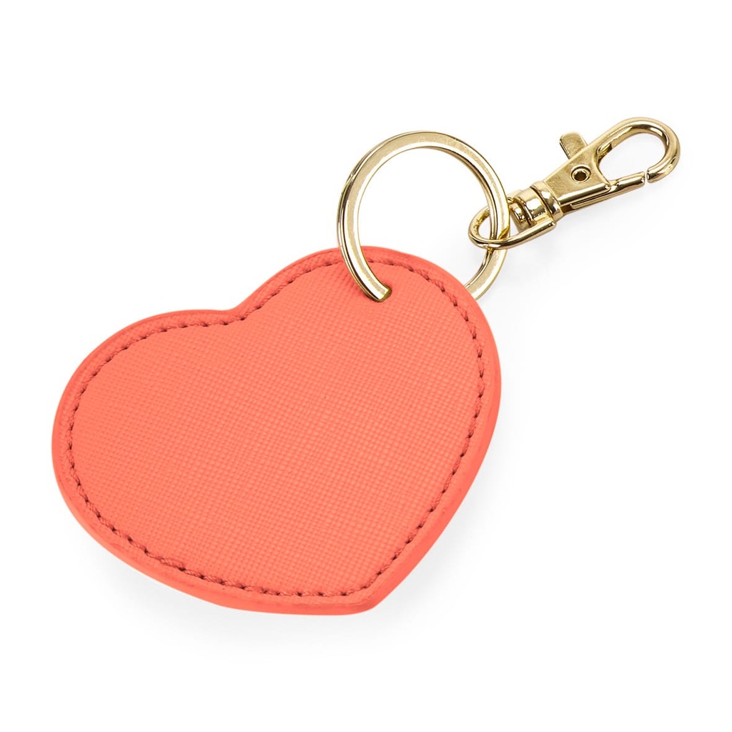 [BG746-Softwhite-OneSize] BG746 - Porte-clés coeur - Softwhite
