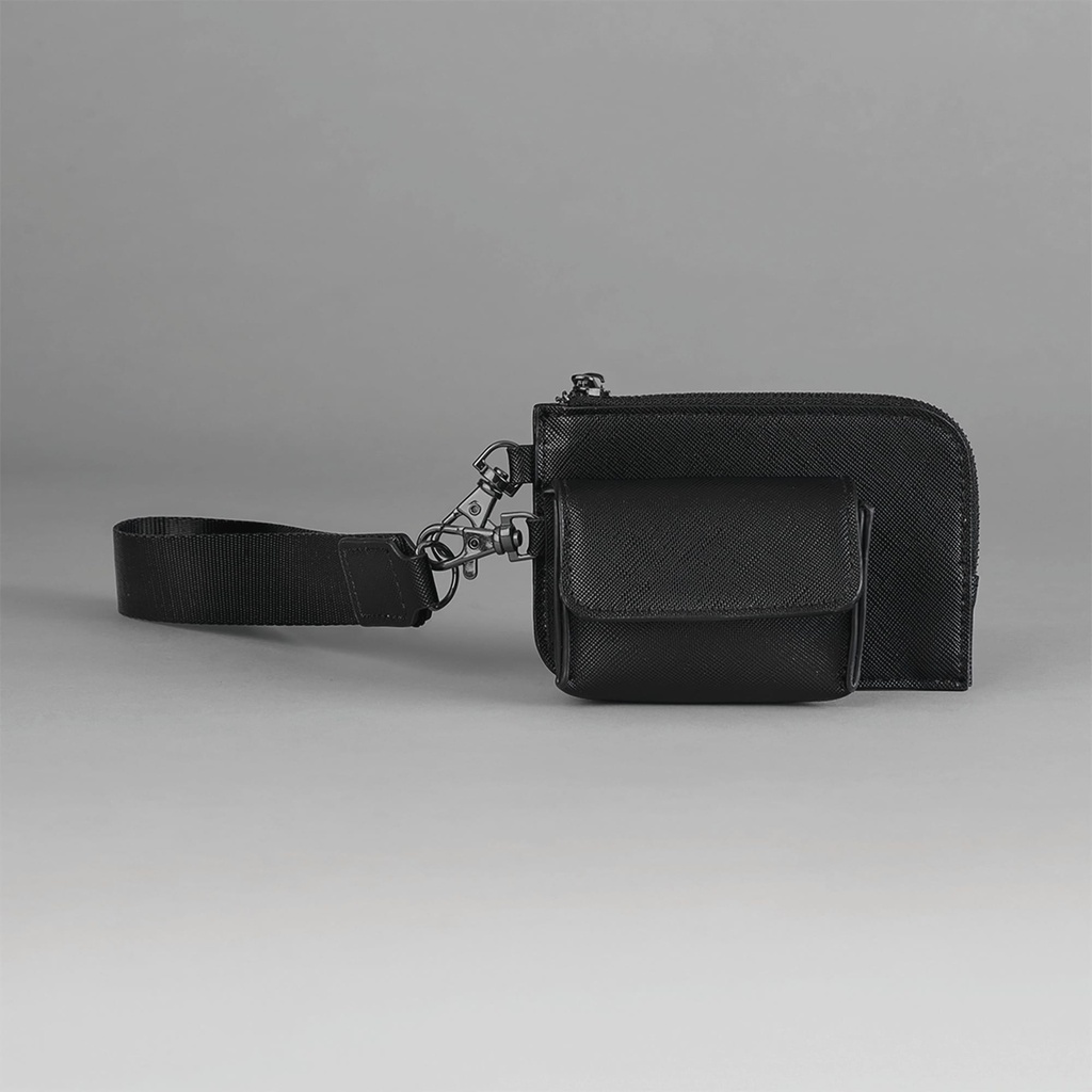 [BG748-Black_Black-OneSize] BG748 - Pochette-bracelet Boutique - Black_Black