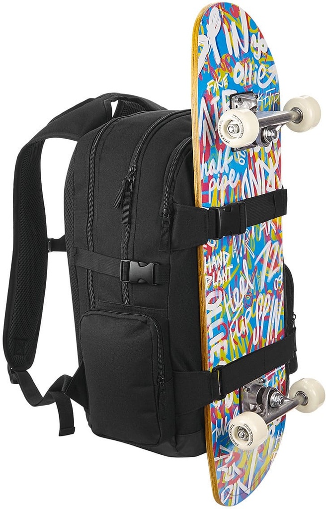 [BG853-Black-OneSize] BG853 - Sac à dos skater old school - Black