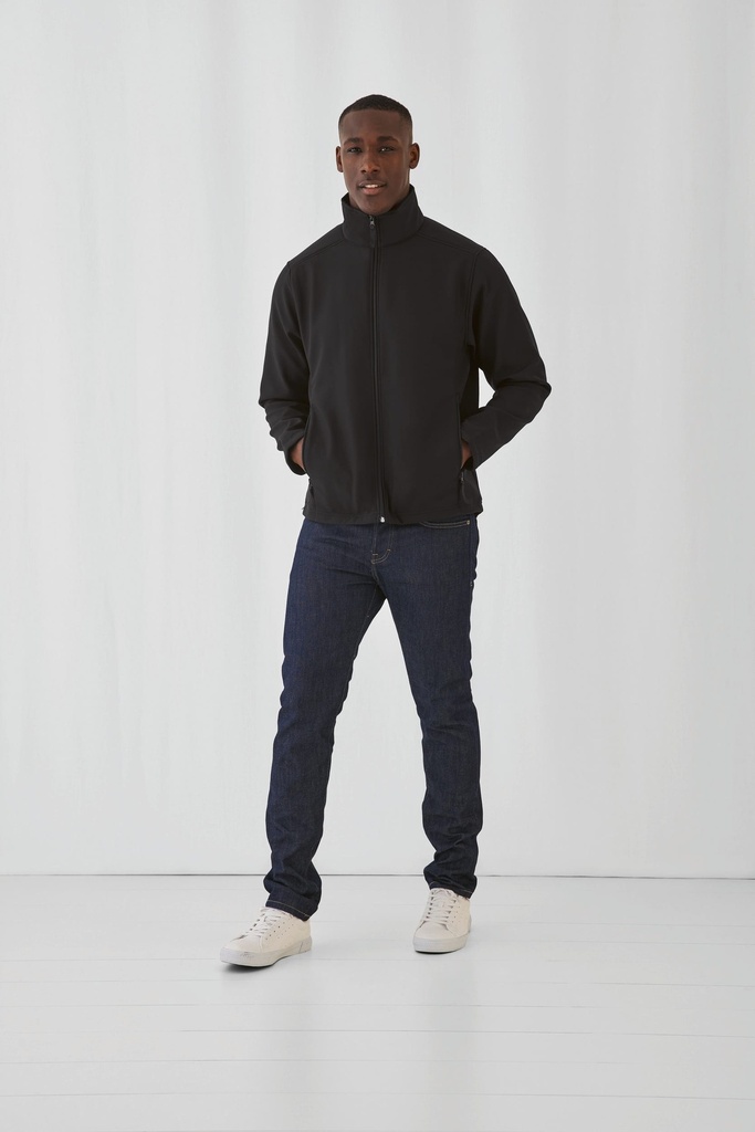[CGJUI62-Atoll_GhostGrey-S] CGJUI62 - Veste Softshell Homme ID.701 - Atoll_GhostGrey (S)