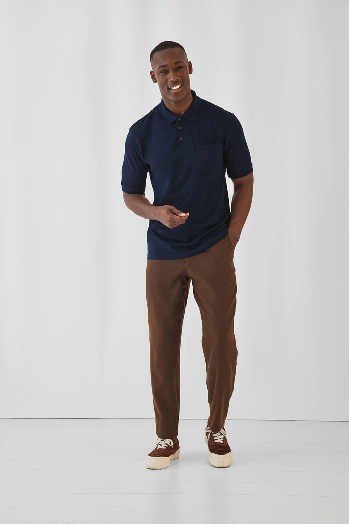 [CGSAFP-Ash-M] CGSAFP - Polo Safran Pocket - Ash (M)