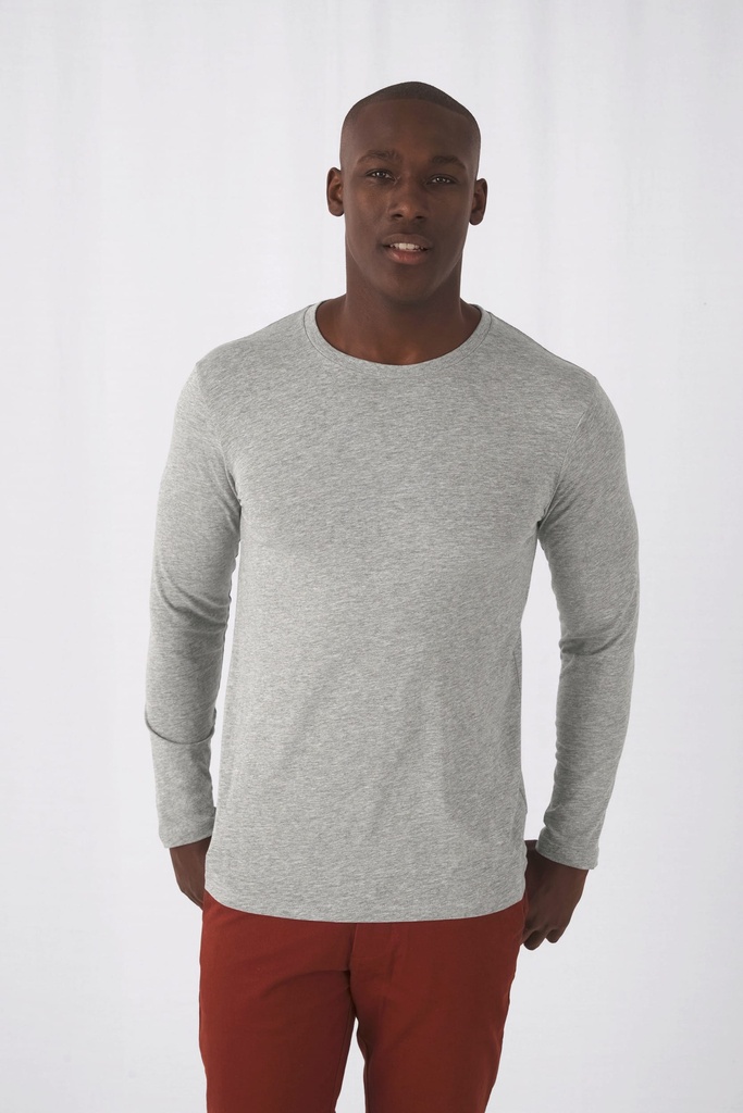 [CGTM070-SportGrey-S] CGTM070 - T-shirt bio Inspire homme manches longues - SportGrey (S)