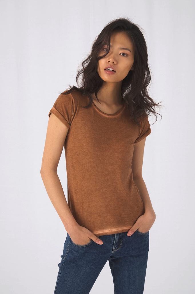 [CGTWD71-GreyClash-XS] CGTWD71 - T-shirt femme DNM Plug in - GreyClash (XS)