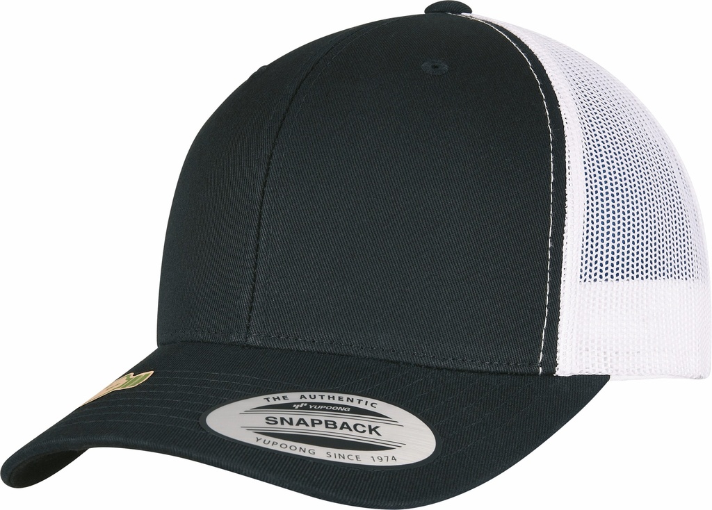 [FL6606RT-NAVY_WHITE-OneSize] FL6606RT - Casquette Classic retro trucker - NAVY_WHITE