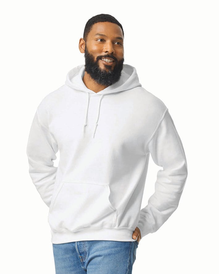 [GI18500-DarkHeather-S] GI18500 - Sweat-shirt capuche Heavy Blend - DarkHeather (S)