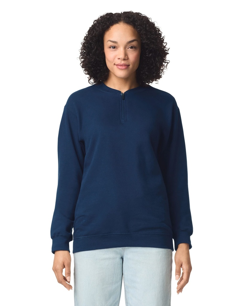 GISF008 - Sweat-shirt en molleton 1/4 zip - RSSportGrey