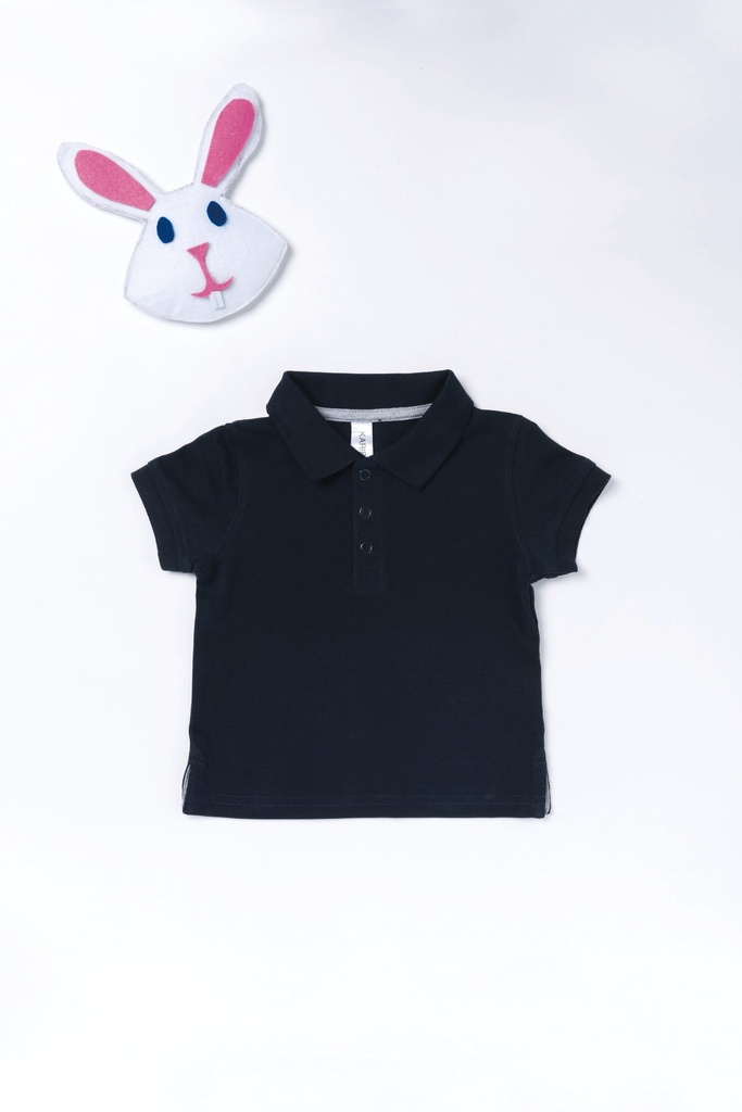 [K248-SkyBlue-3M] K248 - Polo manches courtes bébé - SkyBlue (3m)