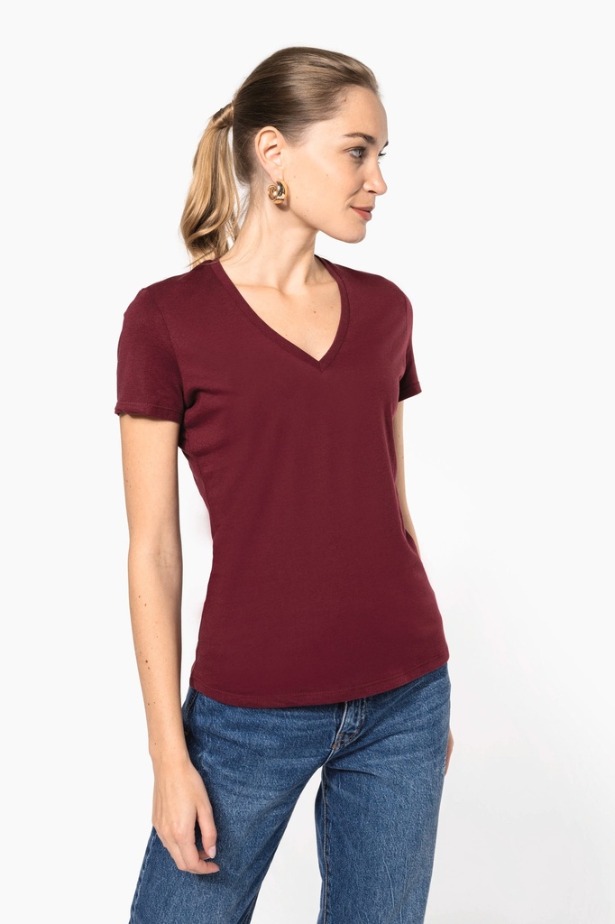 [K3029IC-Navy-XS] K3029IC - T-shirt BIO150 IC col V femme - Navy (XS)