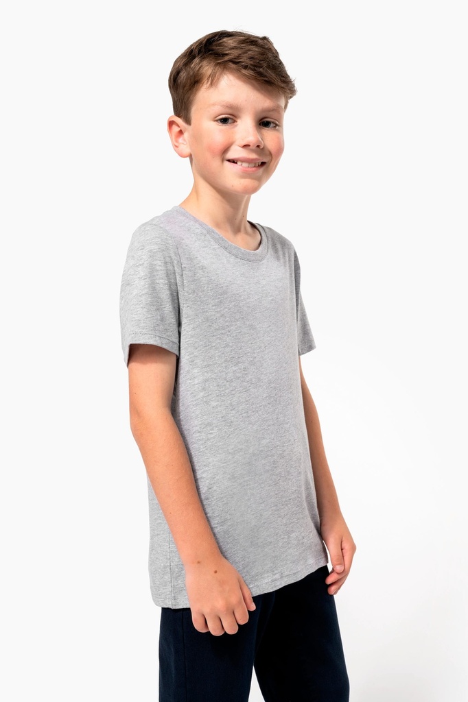 [K3038-Navy-12/14ans] K3038 - T-shirt col rond enfant - Navy (12/14 ANS)