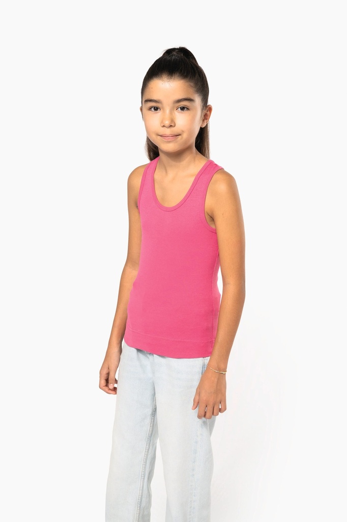 [K362-Black-12/14ans] K362 - Débardeur fille - Black (12/14 ANS)