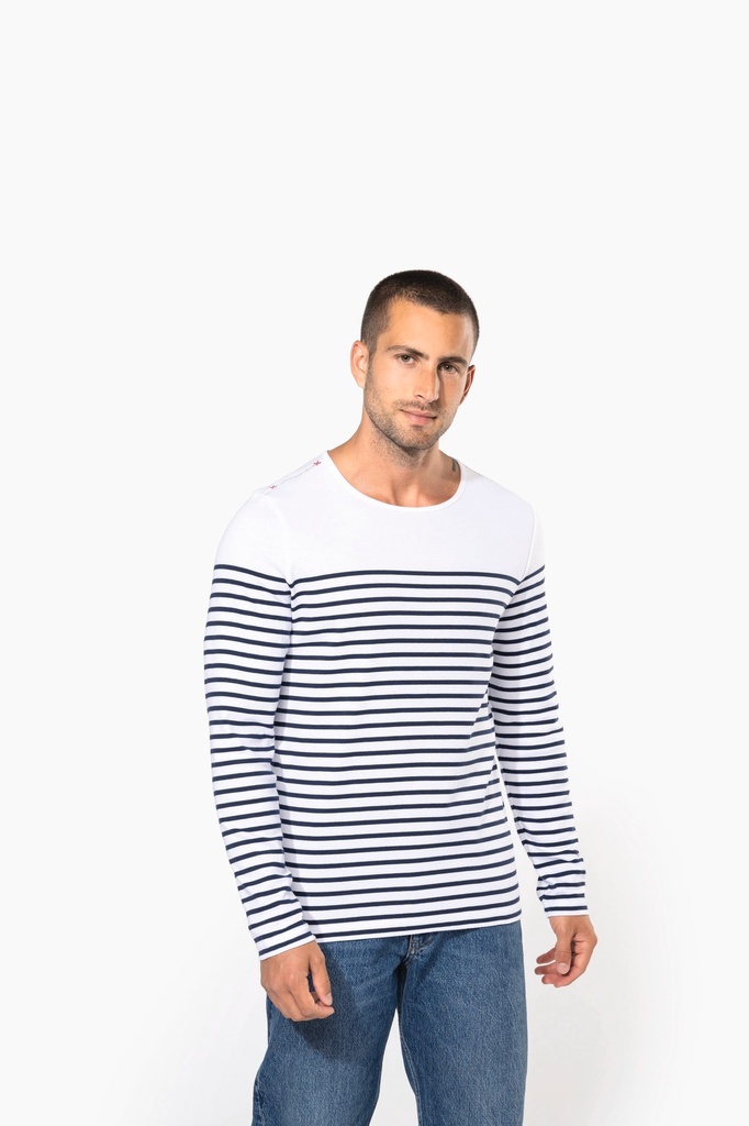 K366 - Marinière manches longues homme - Navy_WhiteStripes