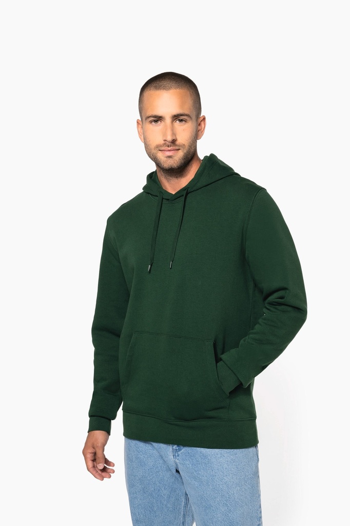 [K4027-TerracottaRed-S] K4027 - Sweat-shirt écoresponsable à capuche homme - TerracottaRed (S)