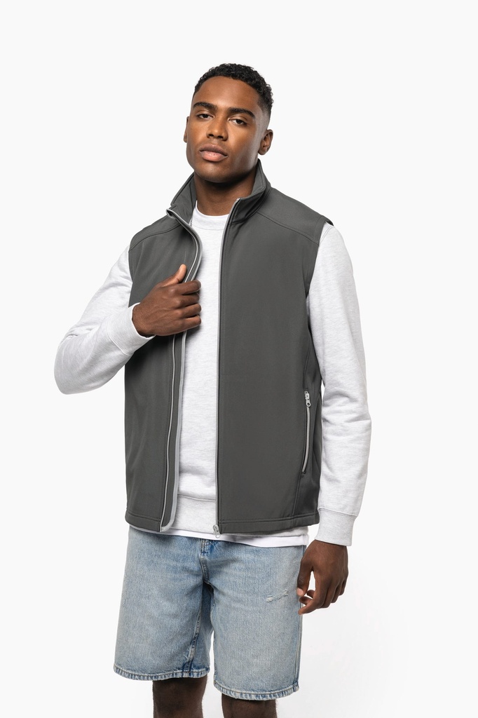 [K423-Navy-XS] K423 - Bodywarmer softshell 2 couches homme - Navy (XS)