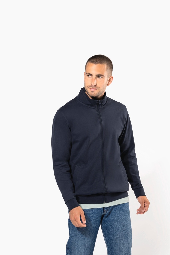 [K472-Navy-XS] K472 - Veste molleton zippée homme - Navy (XS)