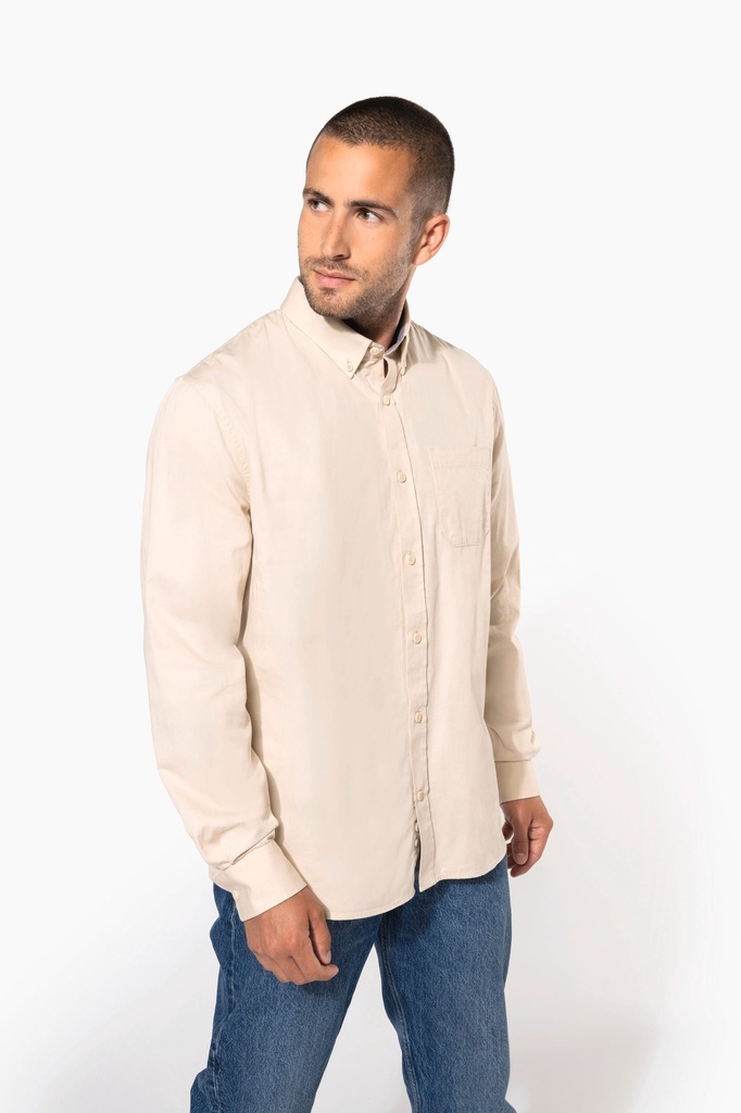 [K586-Navy-XS] K586 - Chemise coton manches longues Nevada homme - Navy (XS)