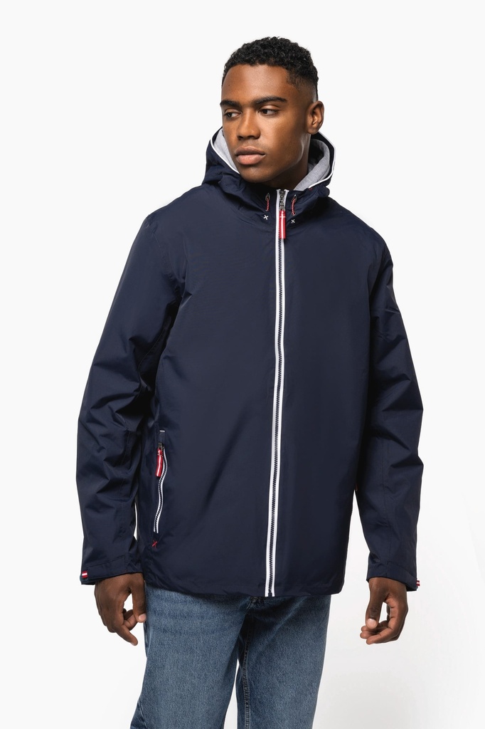 [K6104-Navy-XS] K6104 - Veste imperméable unisexe - Navy (XS)