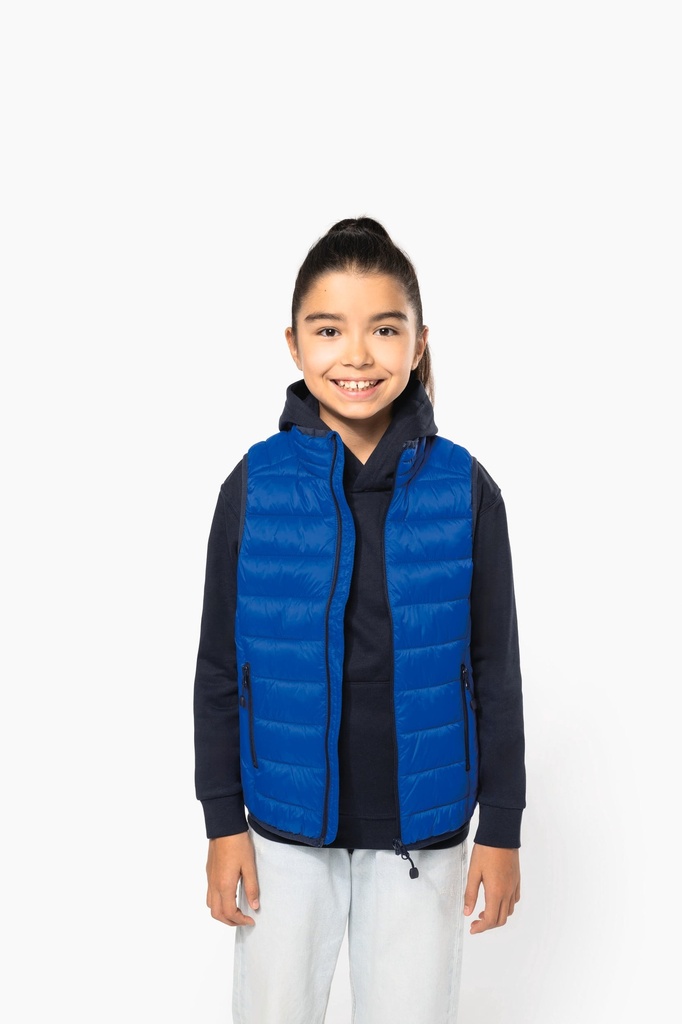 [K6115-LightRoyalBlue-12/14ans] K6115 - Doudoune légère sans manches enfant - LightRoyalBlue (12/14 ANS)