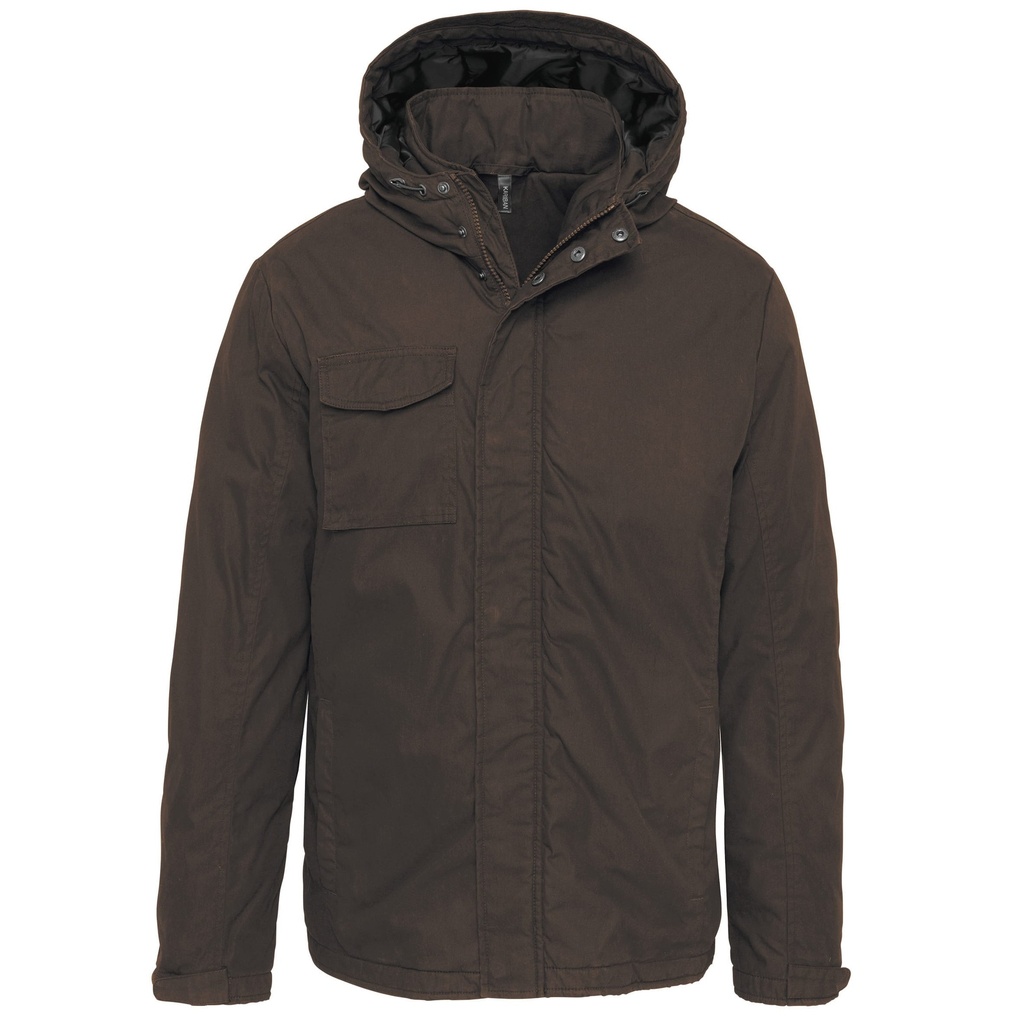 [K627-Deepkhaki-S] K627 - Parka avec capuche - Deepkhaki (S)