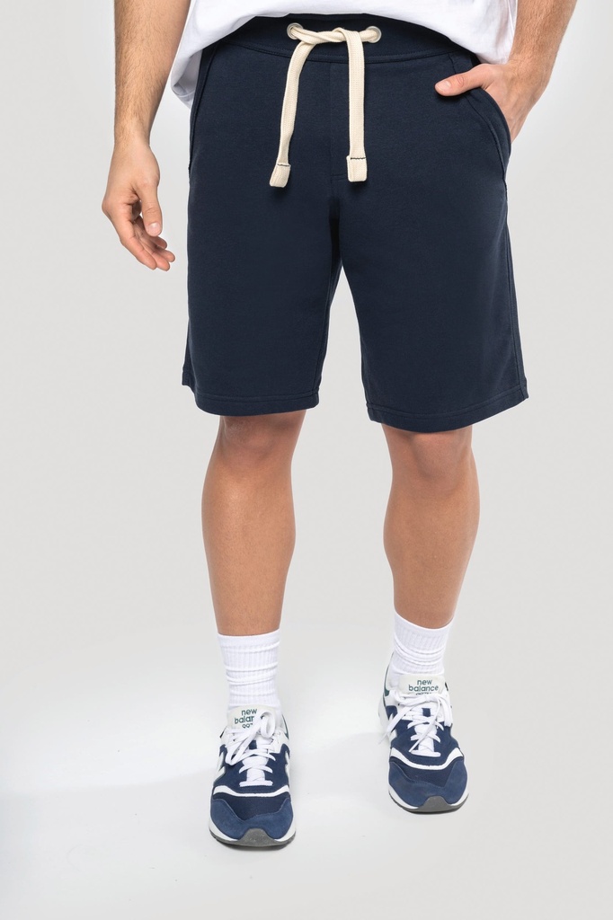 [K710-Navy-XS] K710 - Bermuda French Terry unisexe - Navy (XS)