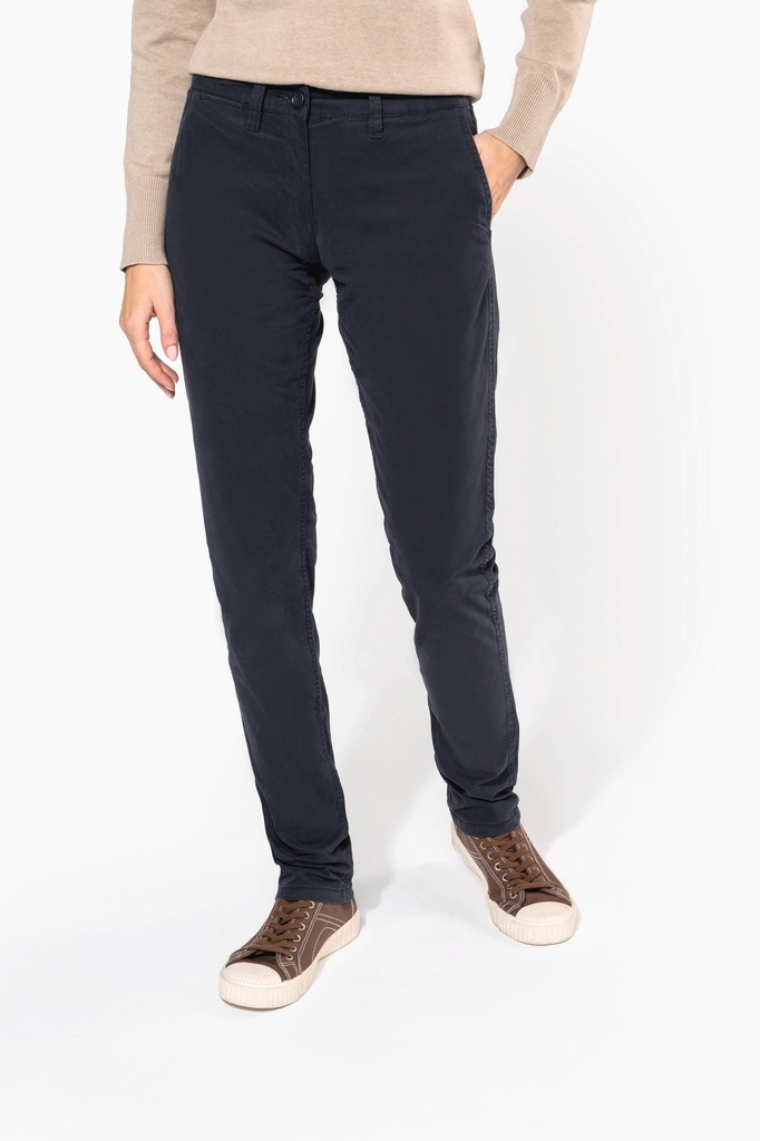 [K741-DarkNavy-44FR] K741 - Pantalon chino femme - DarkNavy (44FR)