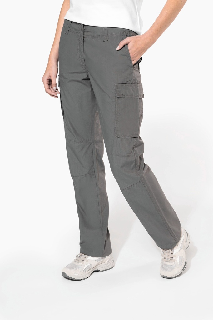 [K746-LightCharcoal-44FR] K746 - Pantalon léger multipoches femme - LightCharcoal (44FR)