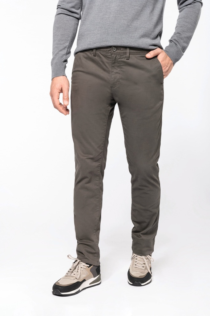 [K748-WashedOlive-44FR] K748 - Chino premium homme - WashedOlive (44FR)