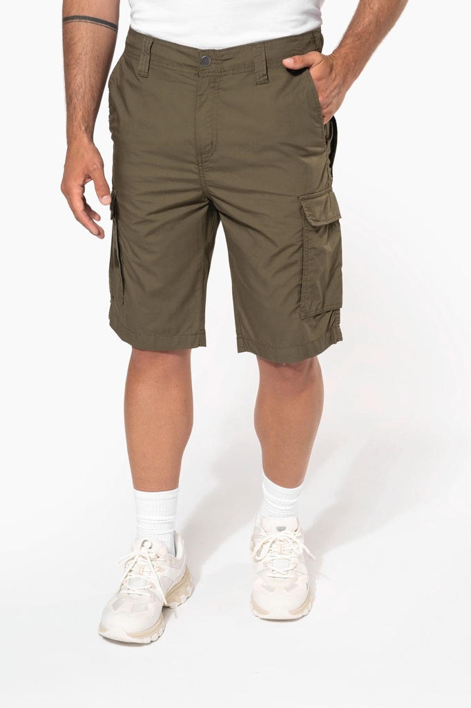[K755-LightCharcoal-44FR] K755 - Bermuda léger multipoches homme - LightCharcoal (44FR)