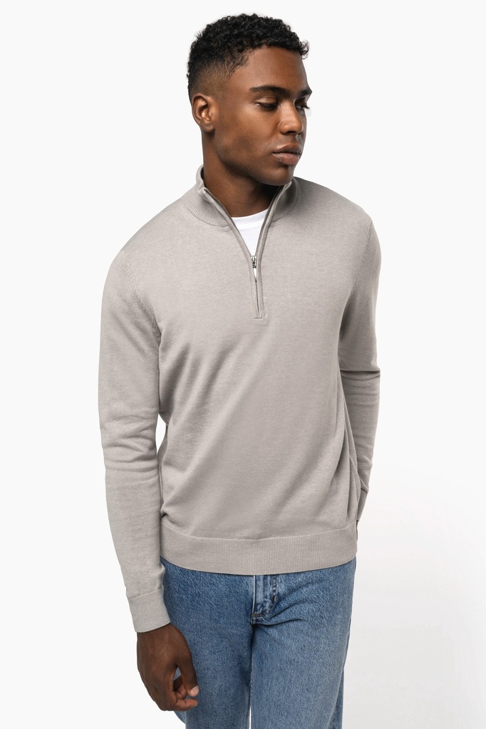 [K970-Red-S] K970 - Pull 1/4 zip homme - Red (S)