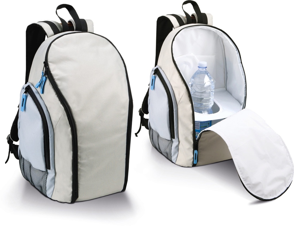 [KI0113-LightGrey_SkyBlue-OneSize] KI0113 - Sac à dos isotherme - LightGrey_SkyBlue