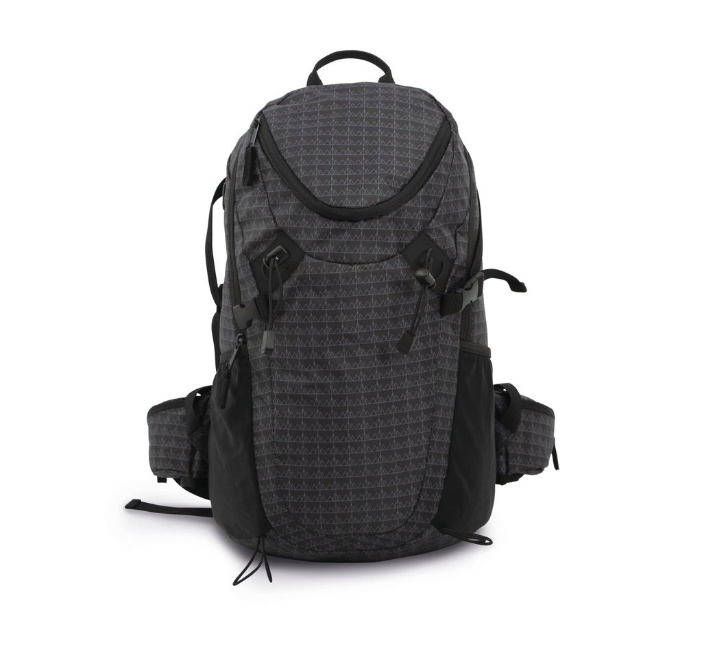 [KI0160-DarkChiliRed_FullGrey-OneSize] KI0160 - Sac à dos outdoor - DarkChiliRed_FullGrey