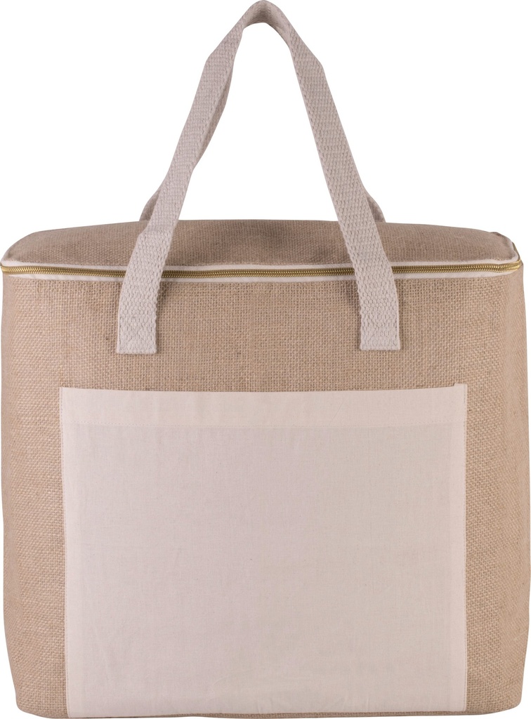 [KI0354-Natural-OneSize] KI0354 - Sac isotherme en jute - grand modèle - Natural