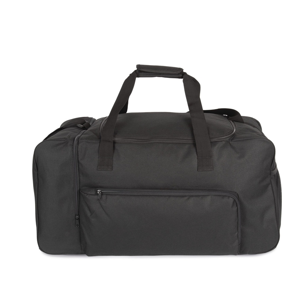 [KI0649-Navy_Black-OneSize] KI0649 - Grand sac de sport avec compartiment latéral  - Navy_Black