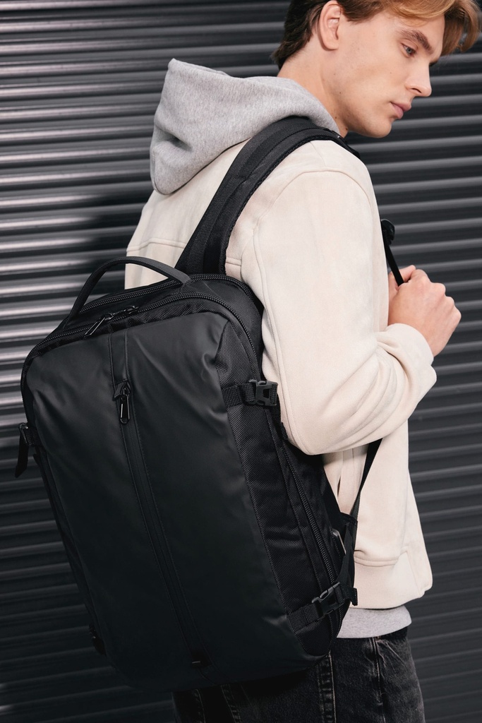 [KI0933-Black-OneSize] KI0933 - Sac à dos business avec support pour ordinateur  - Black