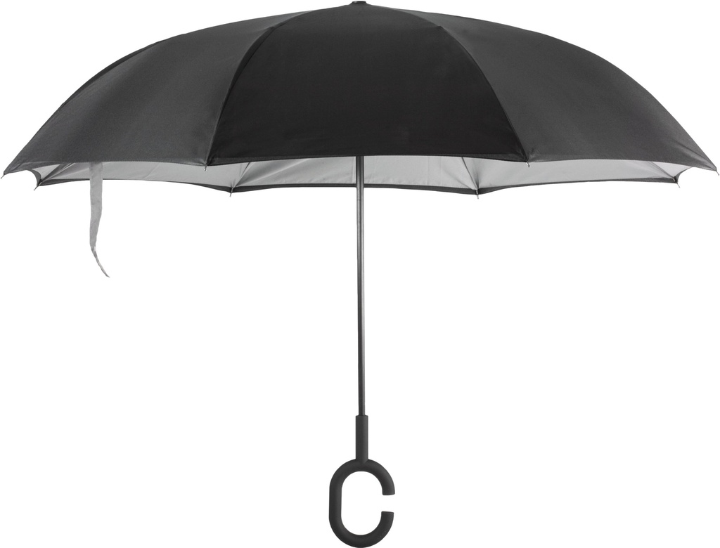 [KI2030-Black_SlateGrey-OneSize] KI2030 - Parapluie inversé mains libres - Black_SlateGrey