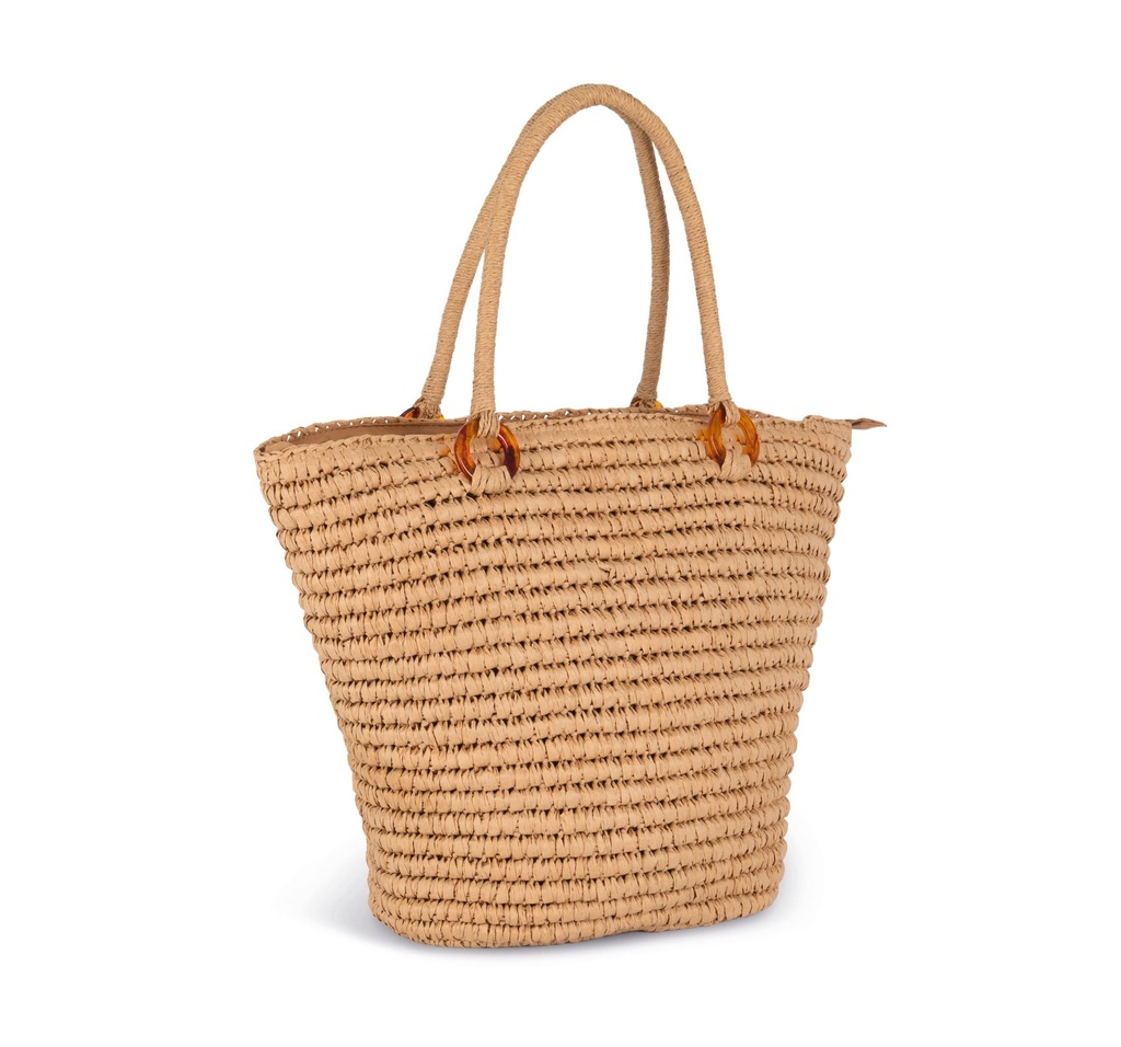 [KI5224-VegetalPaper-OneSize] KI5224 - Panier shopping  - VegetalPaper