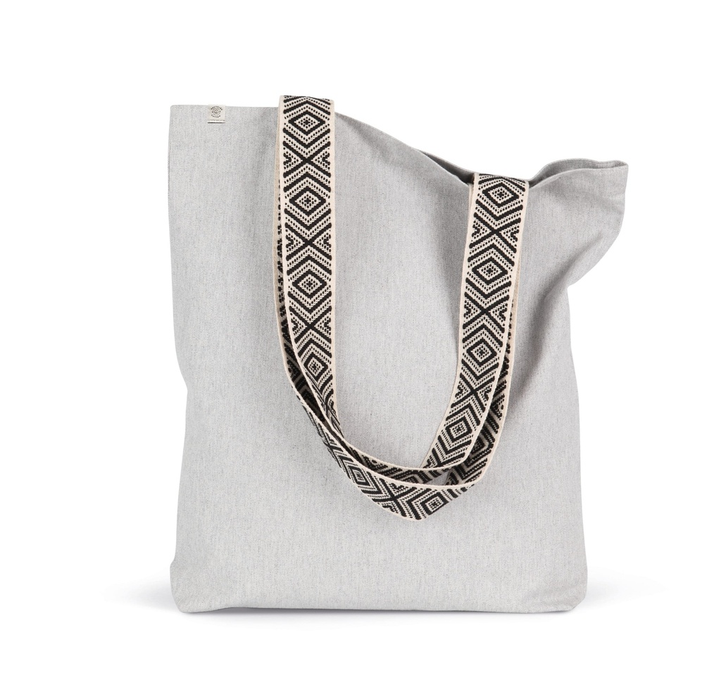 [KINS117-Ecume_EthnicRed-OneSize] KINS117 - Sac shopping recyclé  - Ecume_EthnicRed