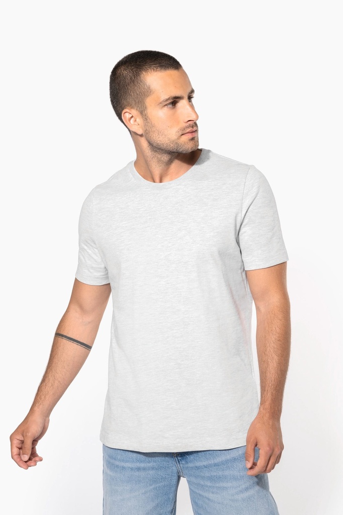 [KV2106-SlubGreyHeather-S] KV2106 - T-shirt vintage manches courtes homme - SlubGreyHeather (S)