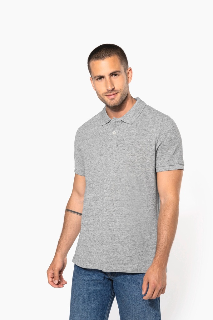 KV2206 - Polo vintage manches courtes homme - NightBlueHeather