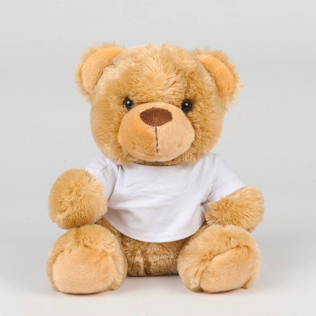 [MM030-Brown-S] MM030 - Ours en peluche avec t-shirt - Brown (S)
