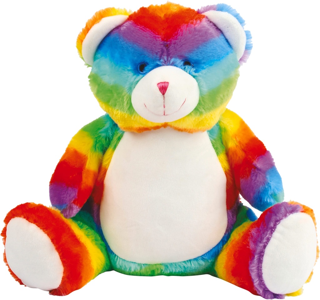 [MM555-Multi-OneSize] MM555 - Peluche zippée Ours multicolore - Multi