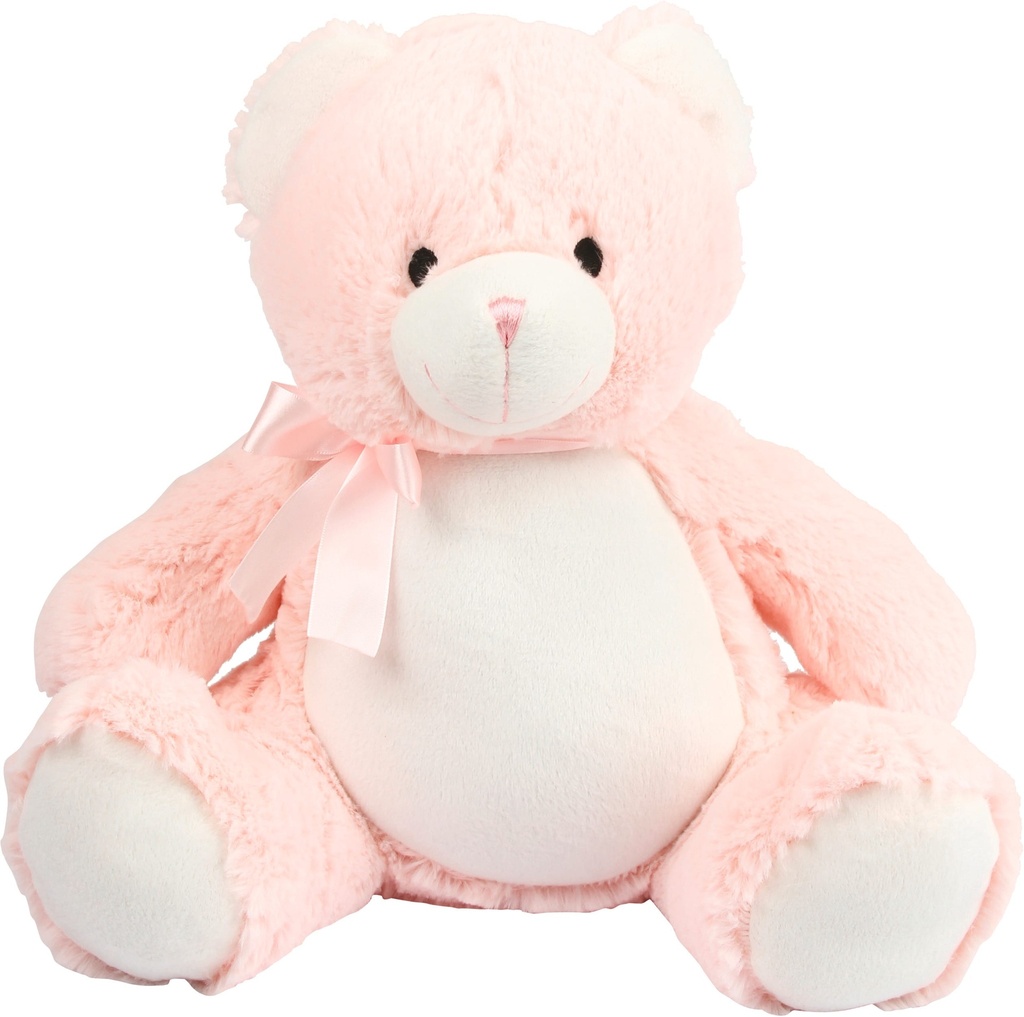 [MM556-BabyPink-OneSize] MM556 - Peluche zippée Ourson - BabyPink
