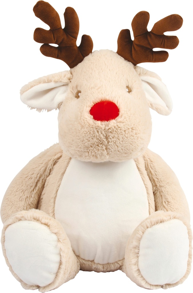 [MM560-LightBrown-OneSize] MM560 - Peluche zippée Renne - LightBrown
