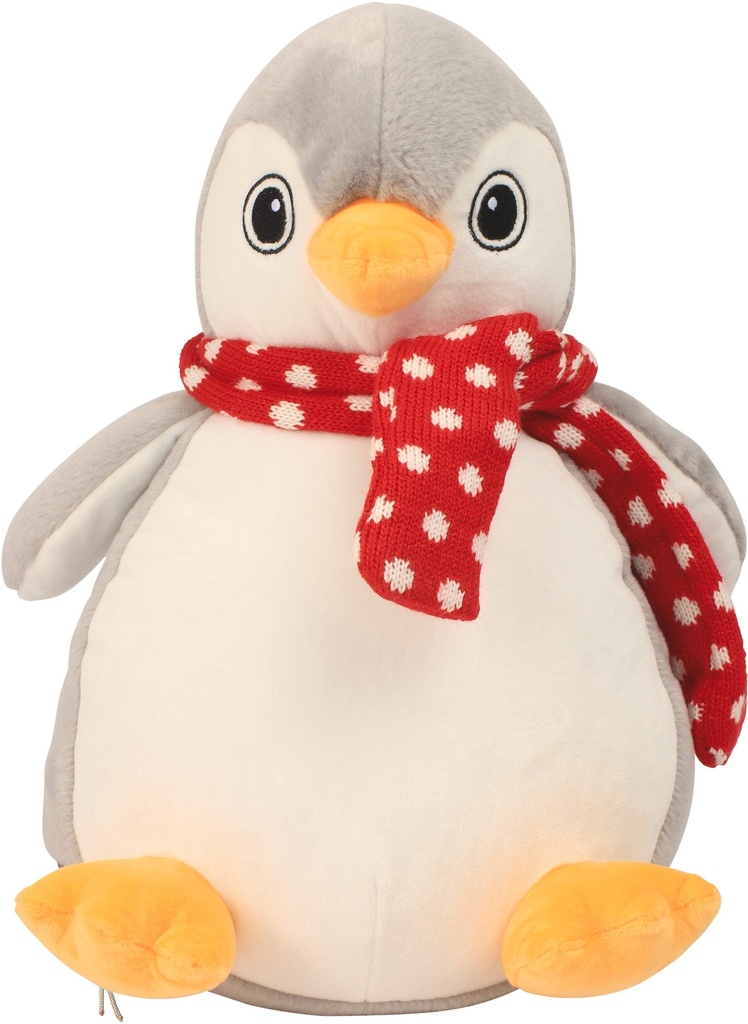 MM566 - Peluche zippée Manchot - Grey_White