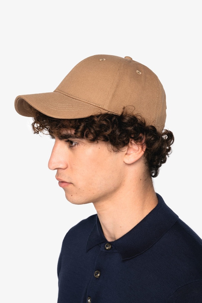 [NS038-Darkcamel-OneSize] NS038 - Casquette écoresponsable 6 panneaux unisexe - Darkcamel
