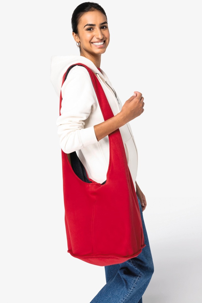 [NS107-HibiscusRed-OneSize] NS107 - Sac bandoulière en molleton - HibiscusRed